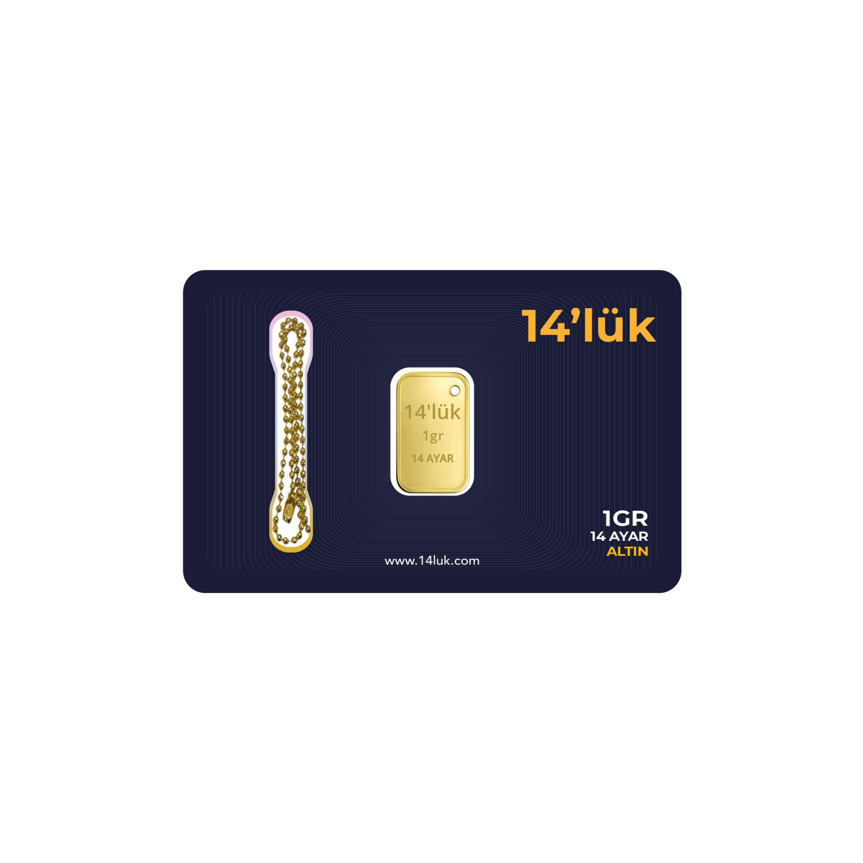 14'lük 1 Gram Altın - Ön Yüz